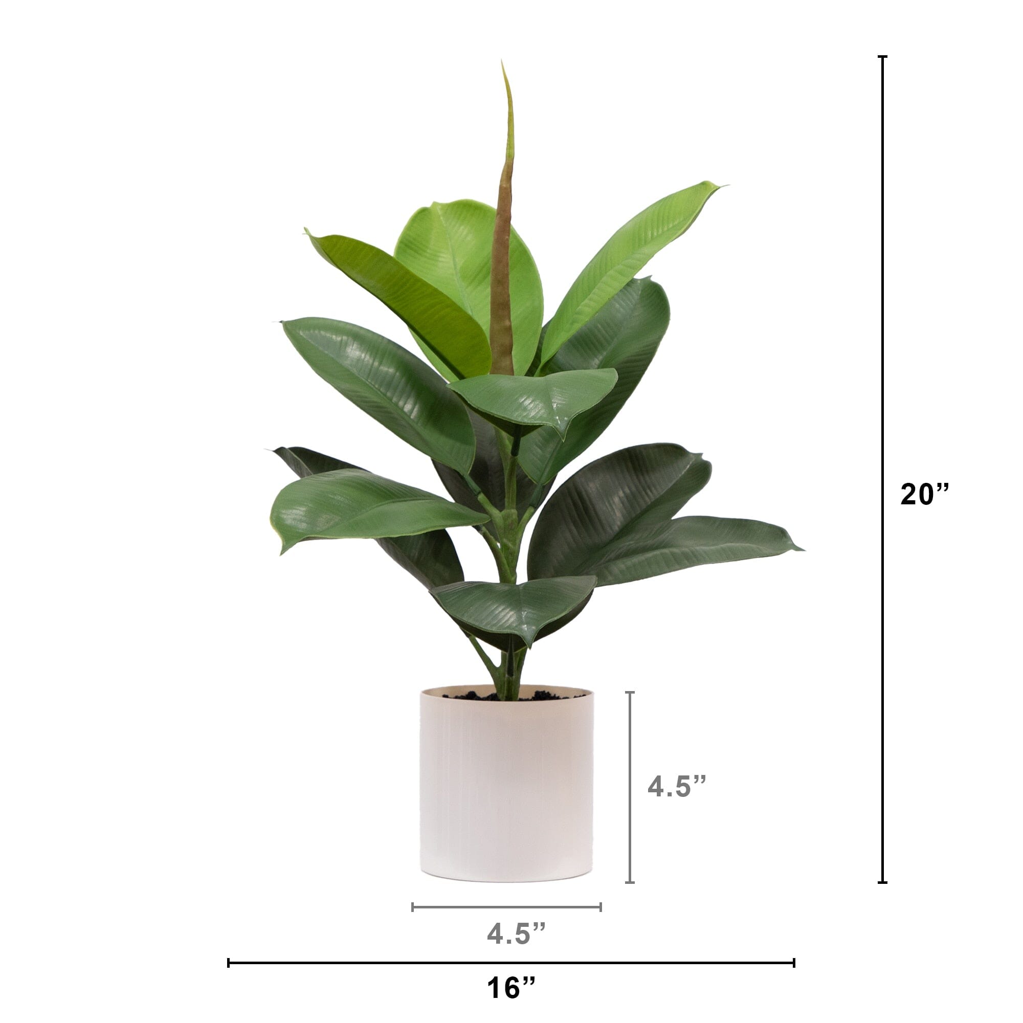 20" Artificial Fiddle Leaf Fig Plant