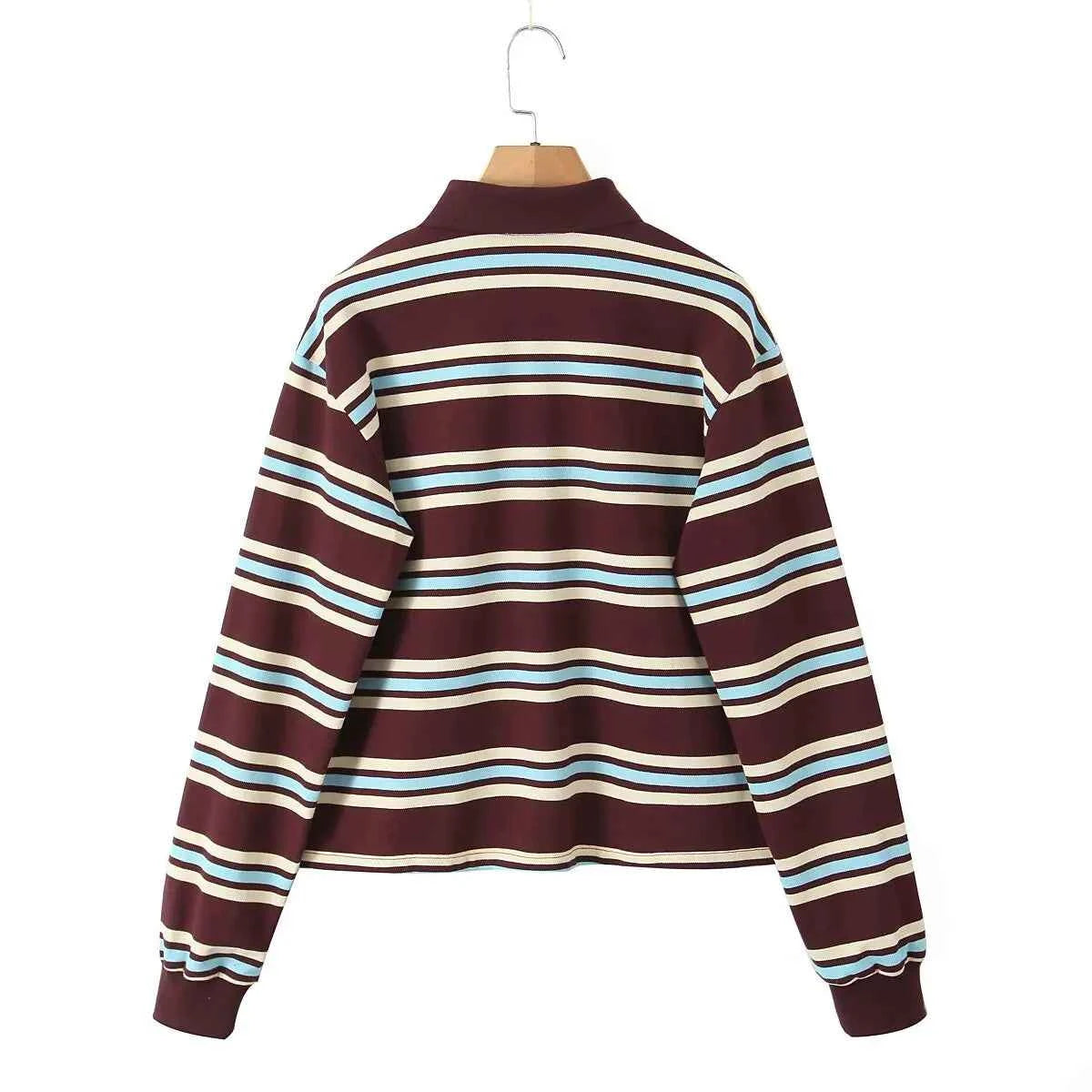 Women's Striped Polo Shirt 