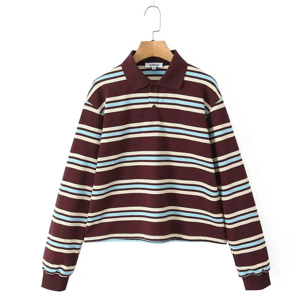 Women's Striped Polo Shirt 