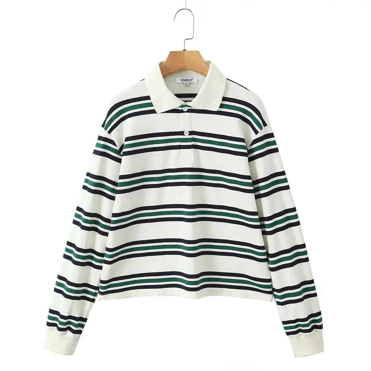 Women's Striped Polo Shirt 