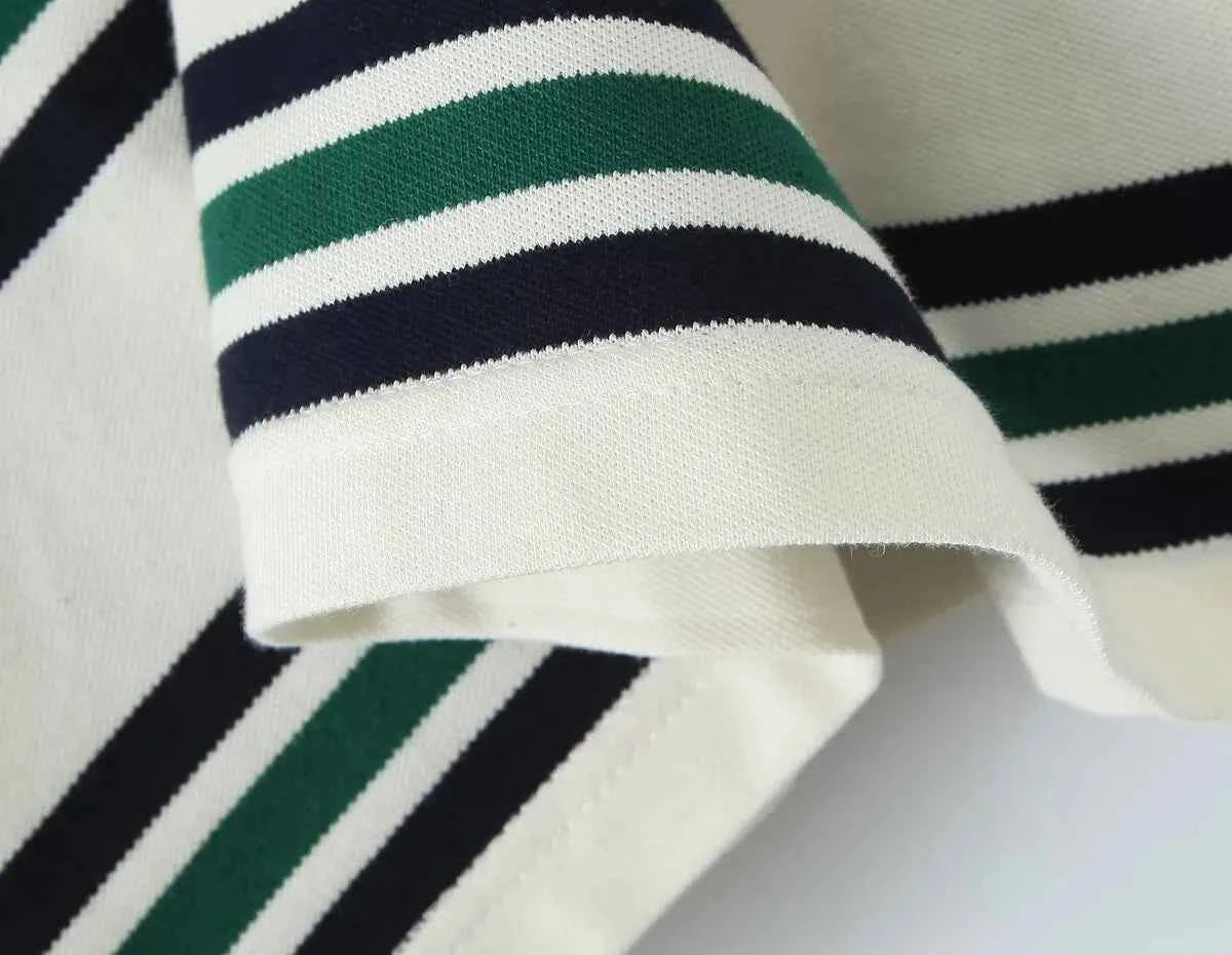 Women's Striped Polo Shirt 