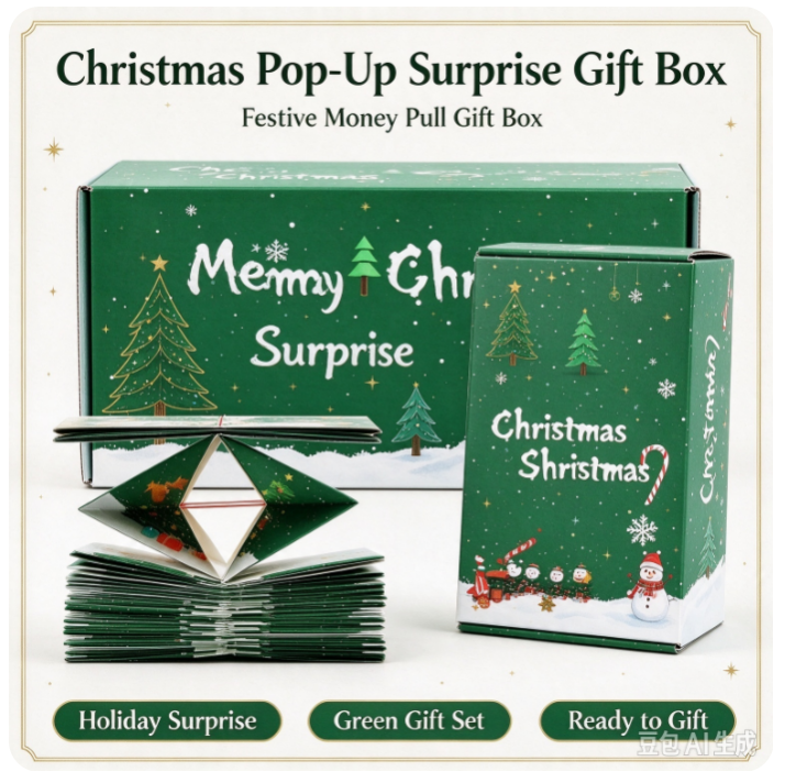 VOXIRA Christmas Pop-Up Surprise Gift Box, Exploding Surprise Box Set