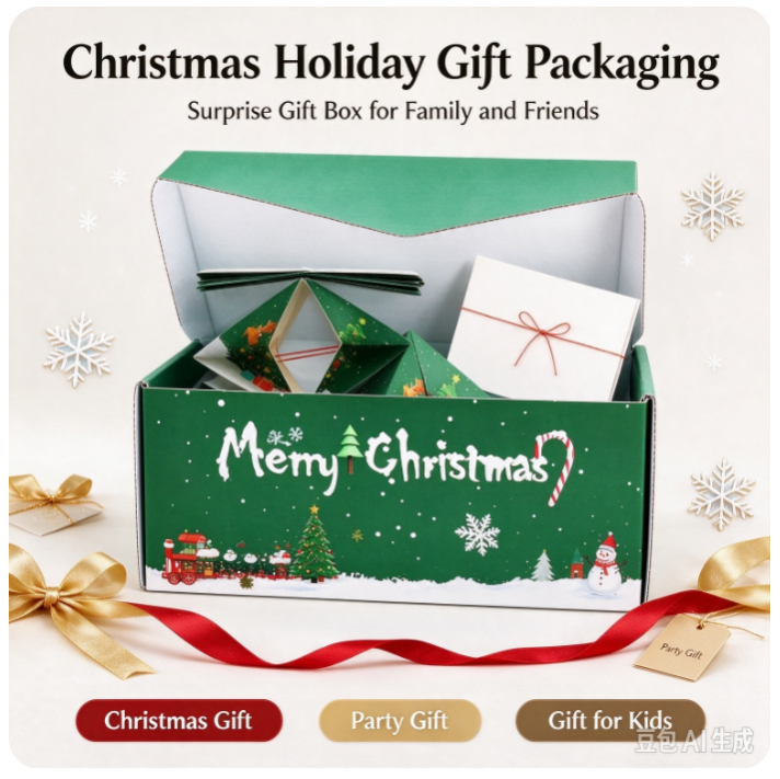 VOXIRA Christmas Pop-Up Surprise Gift Box, Exploding Surprise Box Set