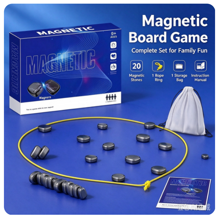 VOXIRA Magnetic Effect Battle Board Game, Multiplayer Strategy Table Game 