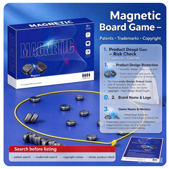 VOXIRA Magnetic Effect Battle Board Game, Multiplayer Strategy Table Game 