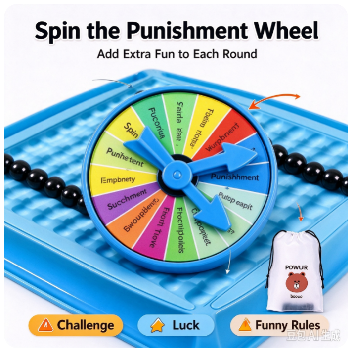 VOXIRA Magnetic Mine Battle Board Game, 2-Player Interactive Tabletop Game with Punishment Wheel