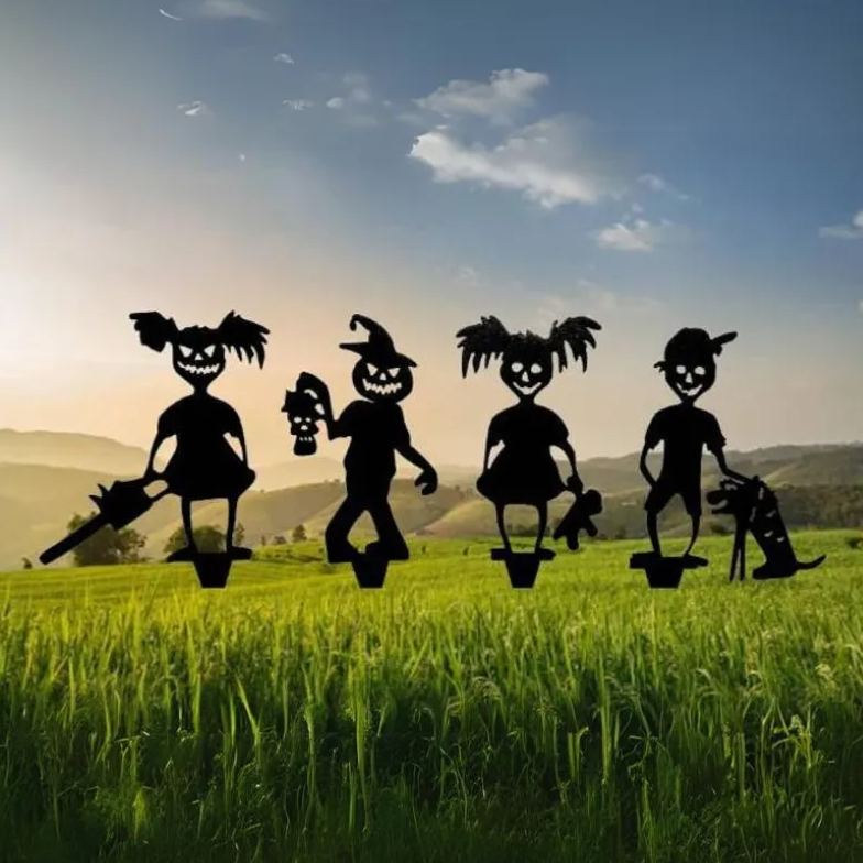 Zombie Kid Garden Sign | Metal Art