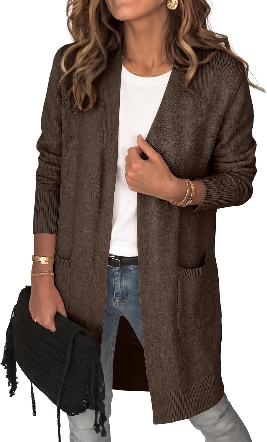 Women's Lightweight Long Cardigan Sweaters 2026 Fall Outfits