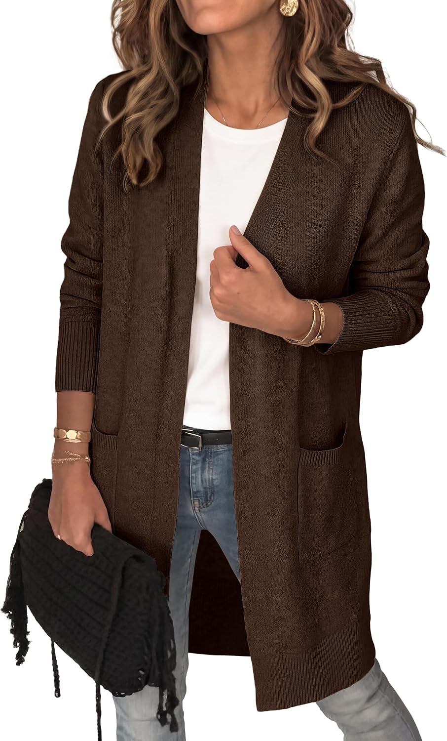 Women's Lightweight Long Cardigan Sweaters 2026 Fall Outfits