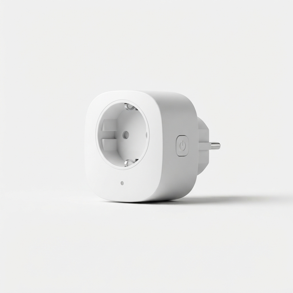 Compact white Wi-Fi smart plug
