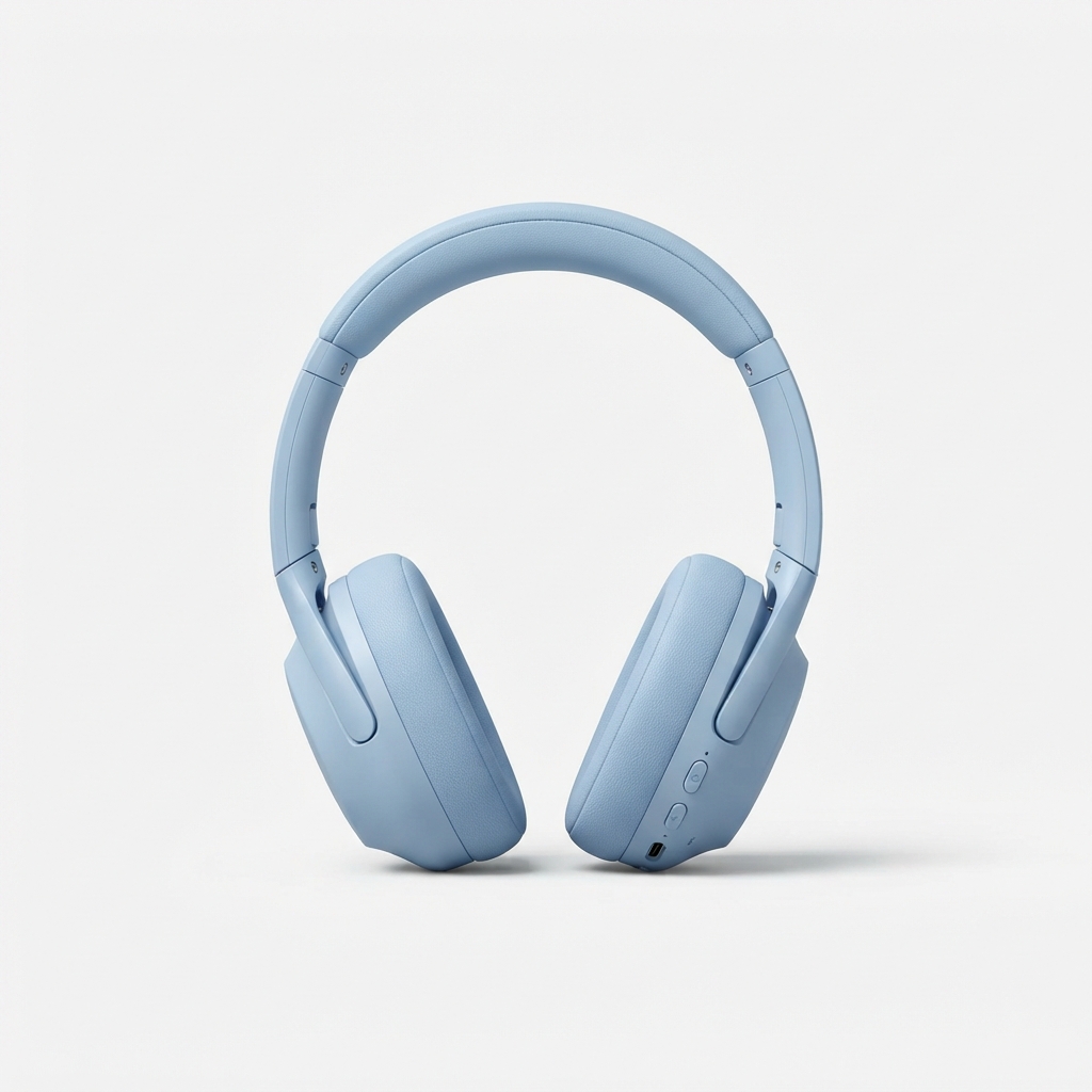 Lightblue over-ear wireless headphones