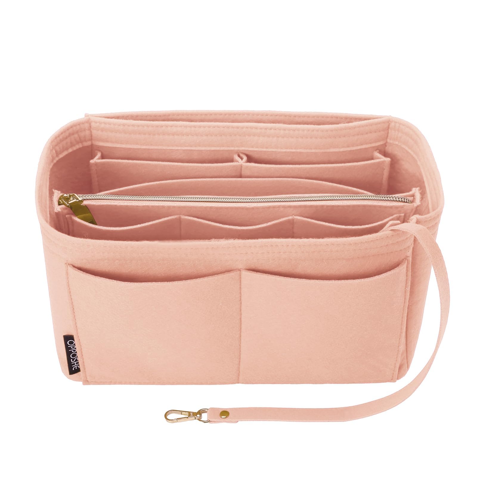 OPPOSHE Purse Organizer Insert, Softened Felt Bag Organizer Insert for Tote
