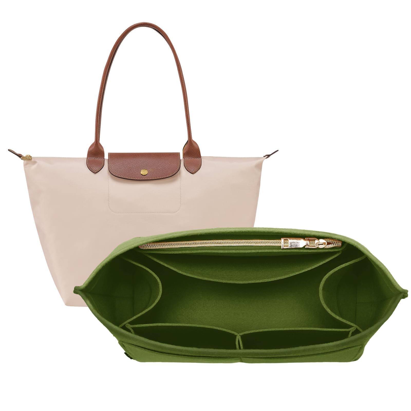 Purse Organizer Insert for Longchamp Bag, Tote Handbag Organizer for Women