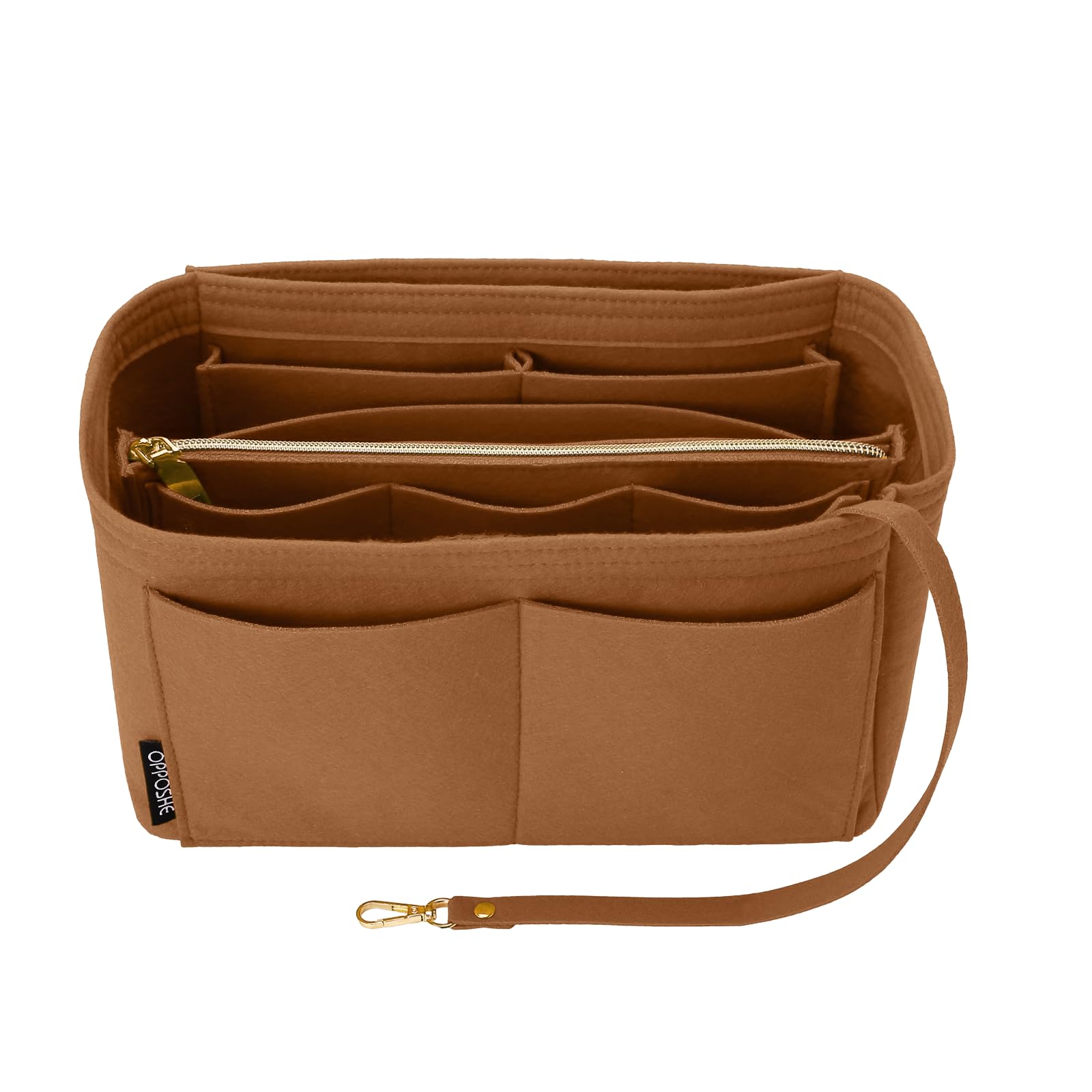 OPPOSHE Purse Organizer Insert, Softened Felt Bag Organizer Insert for Tote