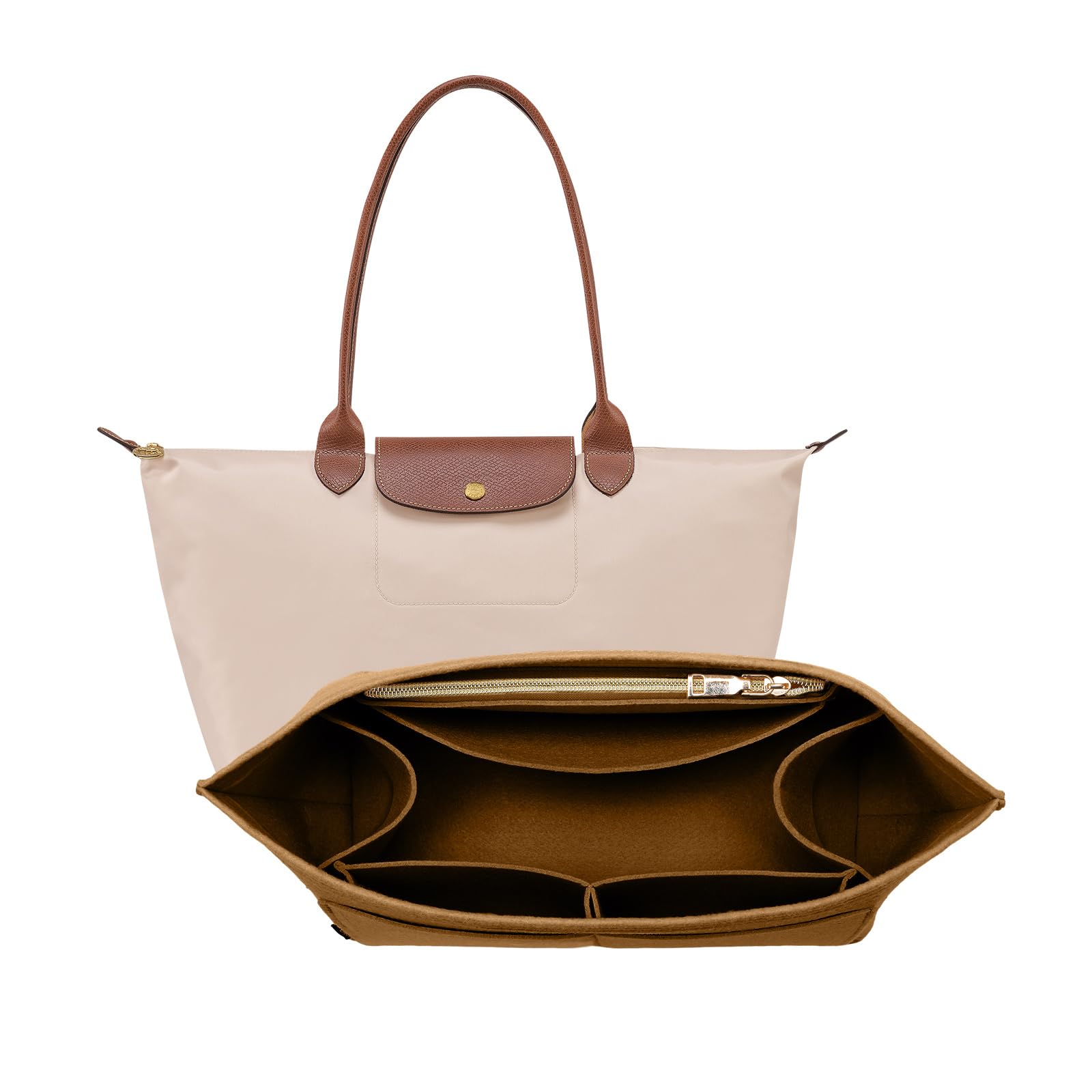 Purse Organizer Insert for Longchamp Bag, Tote Handbag Organizer for Women