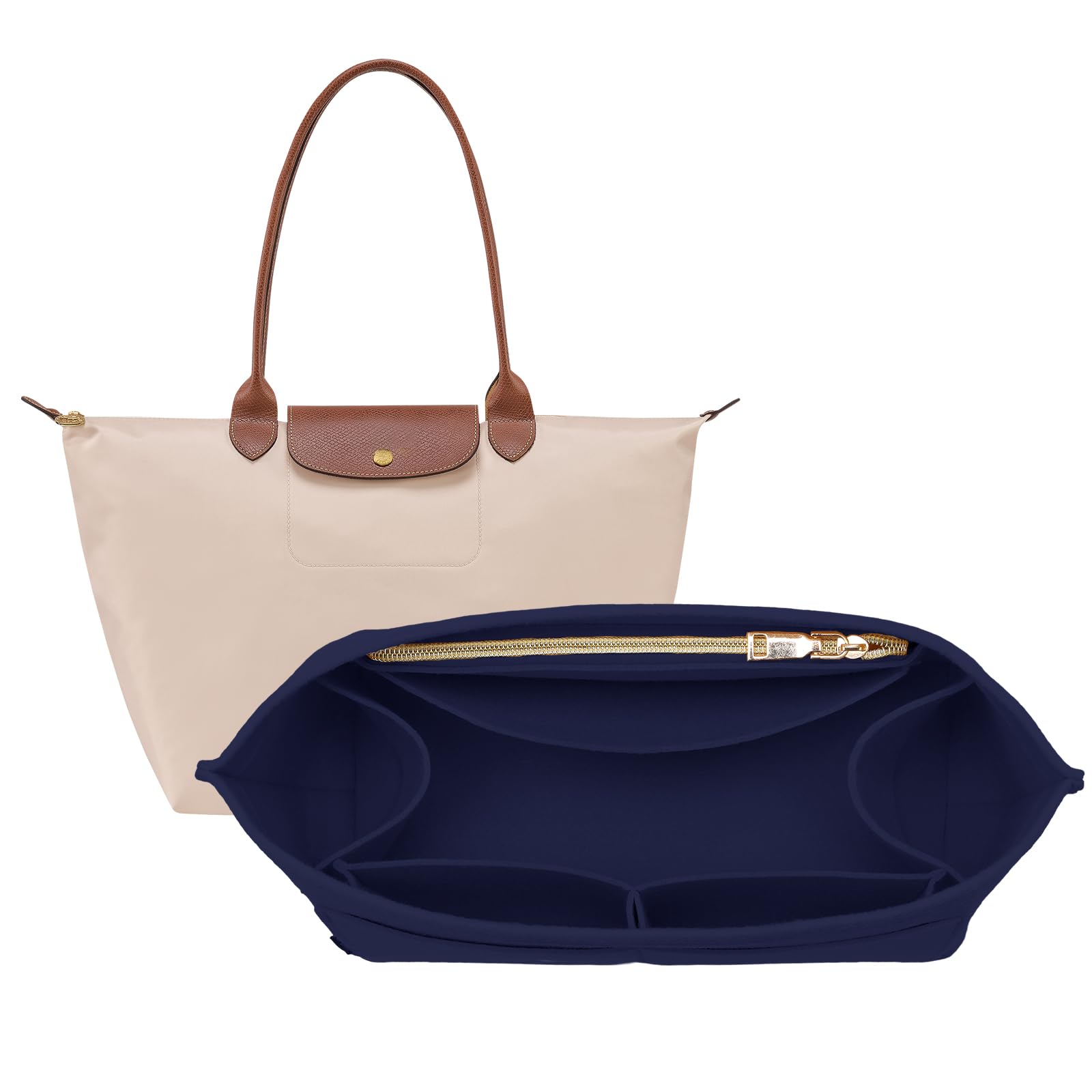 Purse Organizer Insert for Longchamp Bag, Tote Handbag Organizer for Women