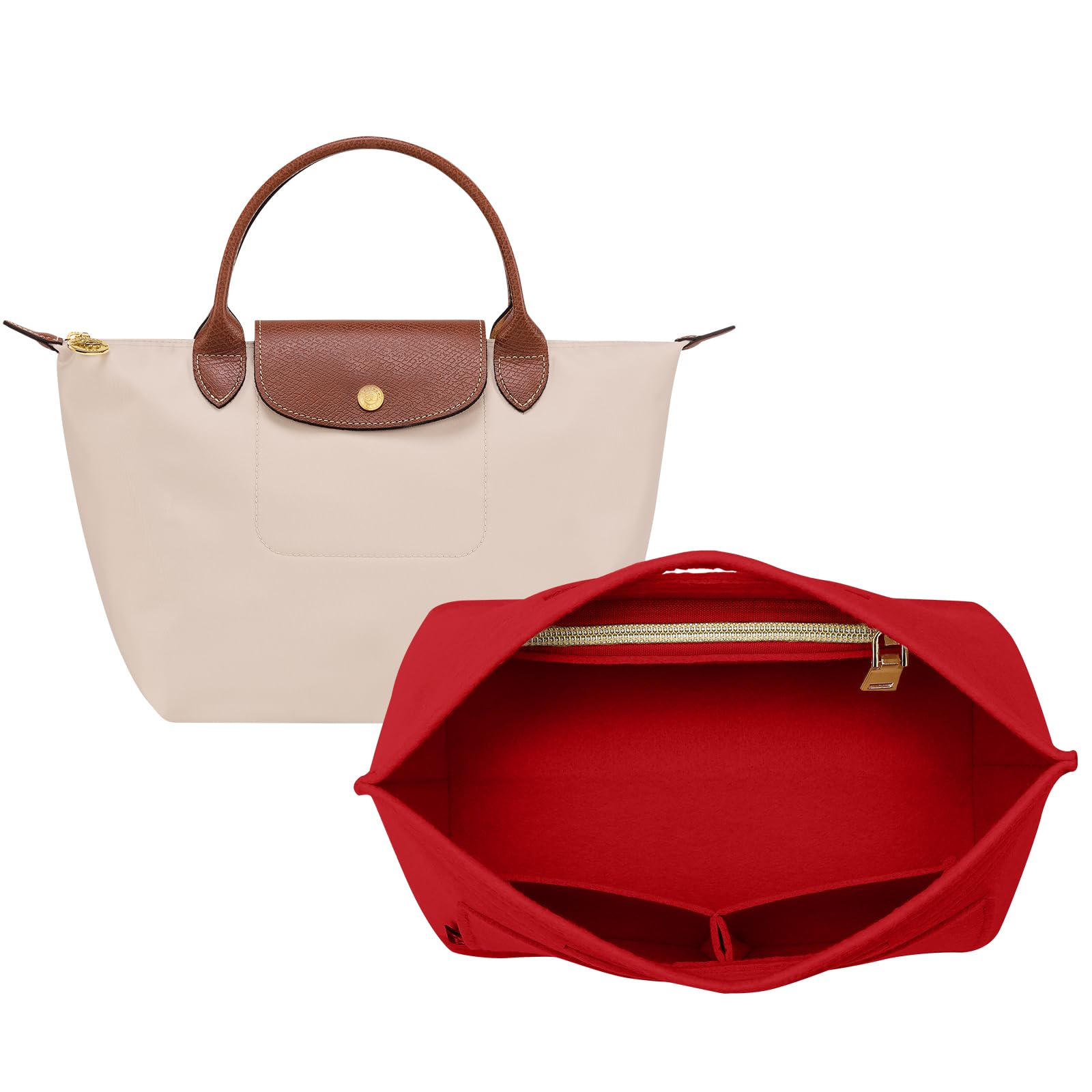 Purse Organizer Insert for Longchamp Bag, Tote Handbag Organizer for Women