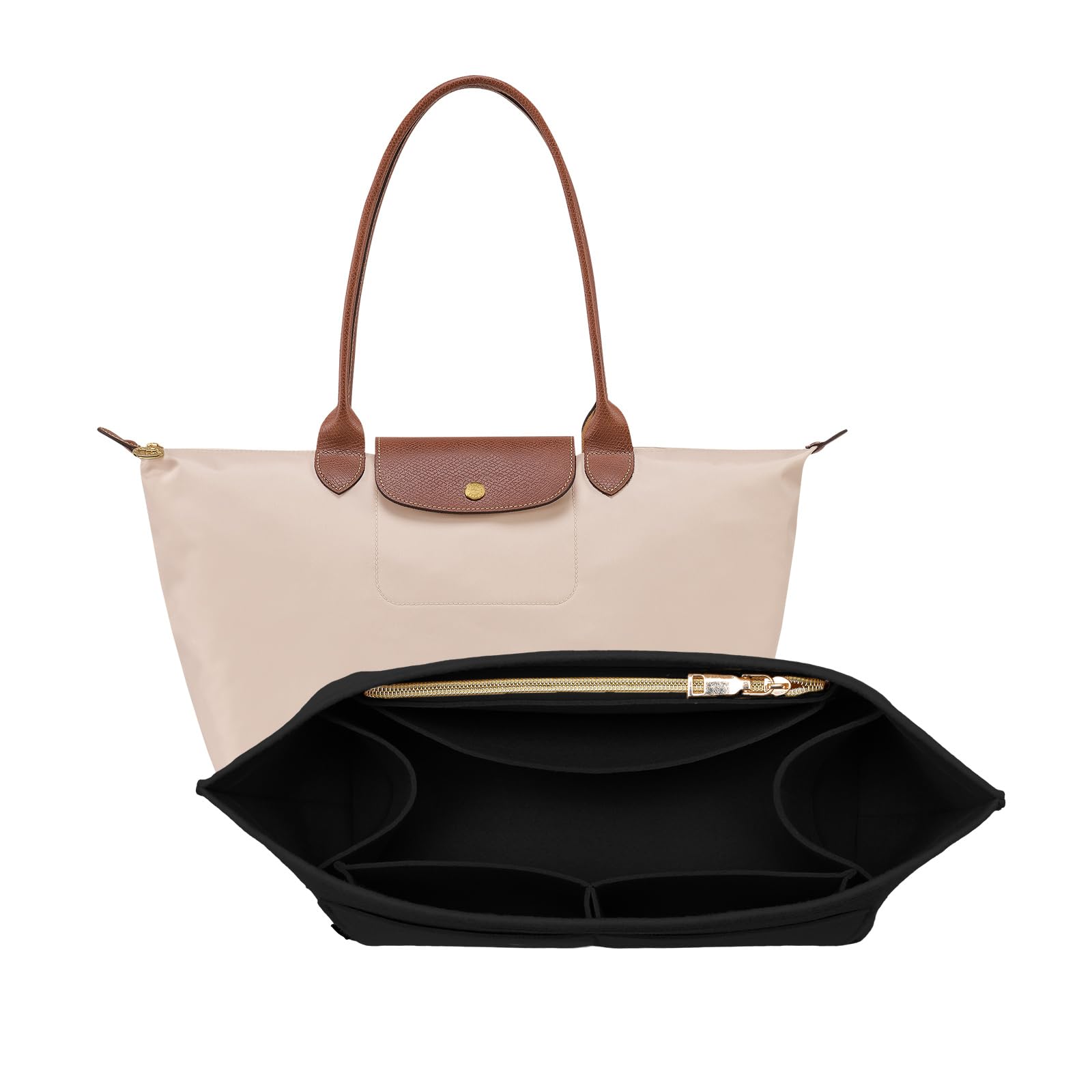 Purse Organizer Insert for Longchamp Bag, Tote Handbag Organizer for Women