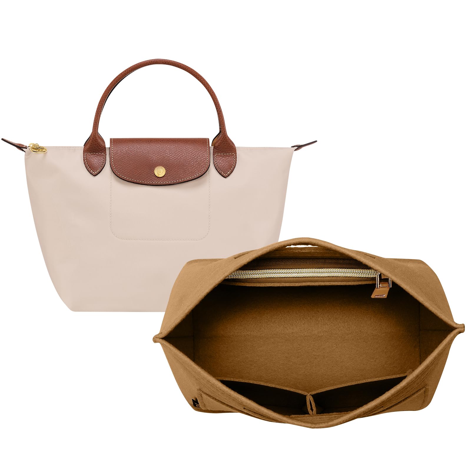 Purse Organizer Insert for Longchamp Bag, Tote Handbag Organizer for Women
