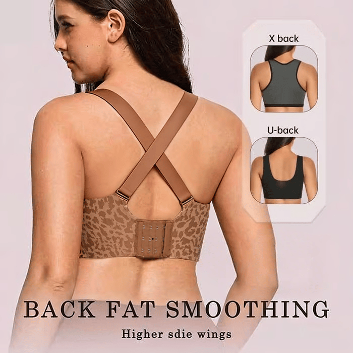 🏆LAST DAY SALE 49% OFF 🔥Super Firming Leopard Print Jelly Bra | Women Wirefree Bras 👍No More Sagging Breasts