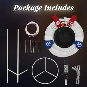6FT Lighted Snowman with Hat - Indoor/Outdoor Holiday Decor