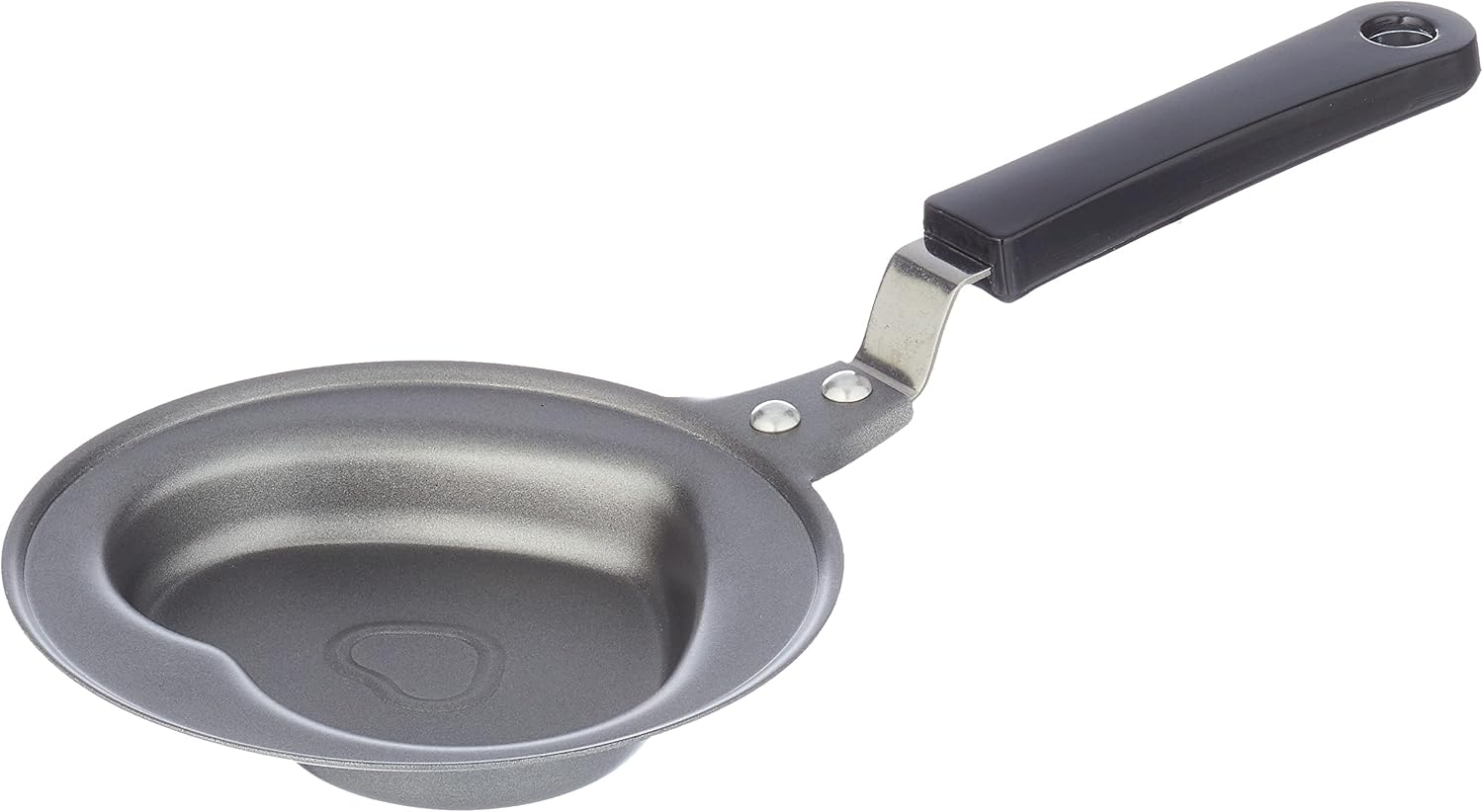 Frying pan with Heart Shape 12 cm, Aluminium, Black, 12 x 12 x 6 cm