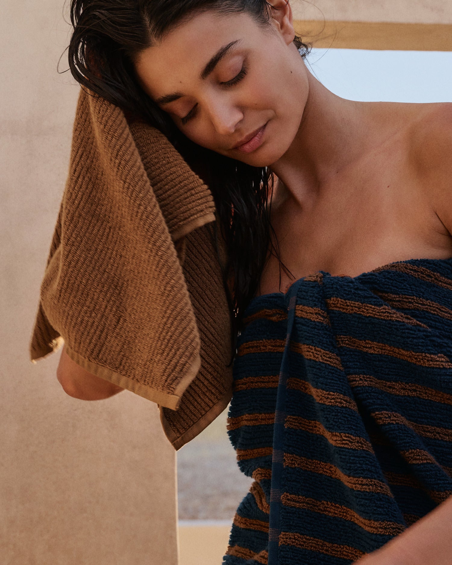 Soft Rib Towels (Tobacco)