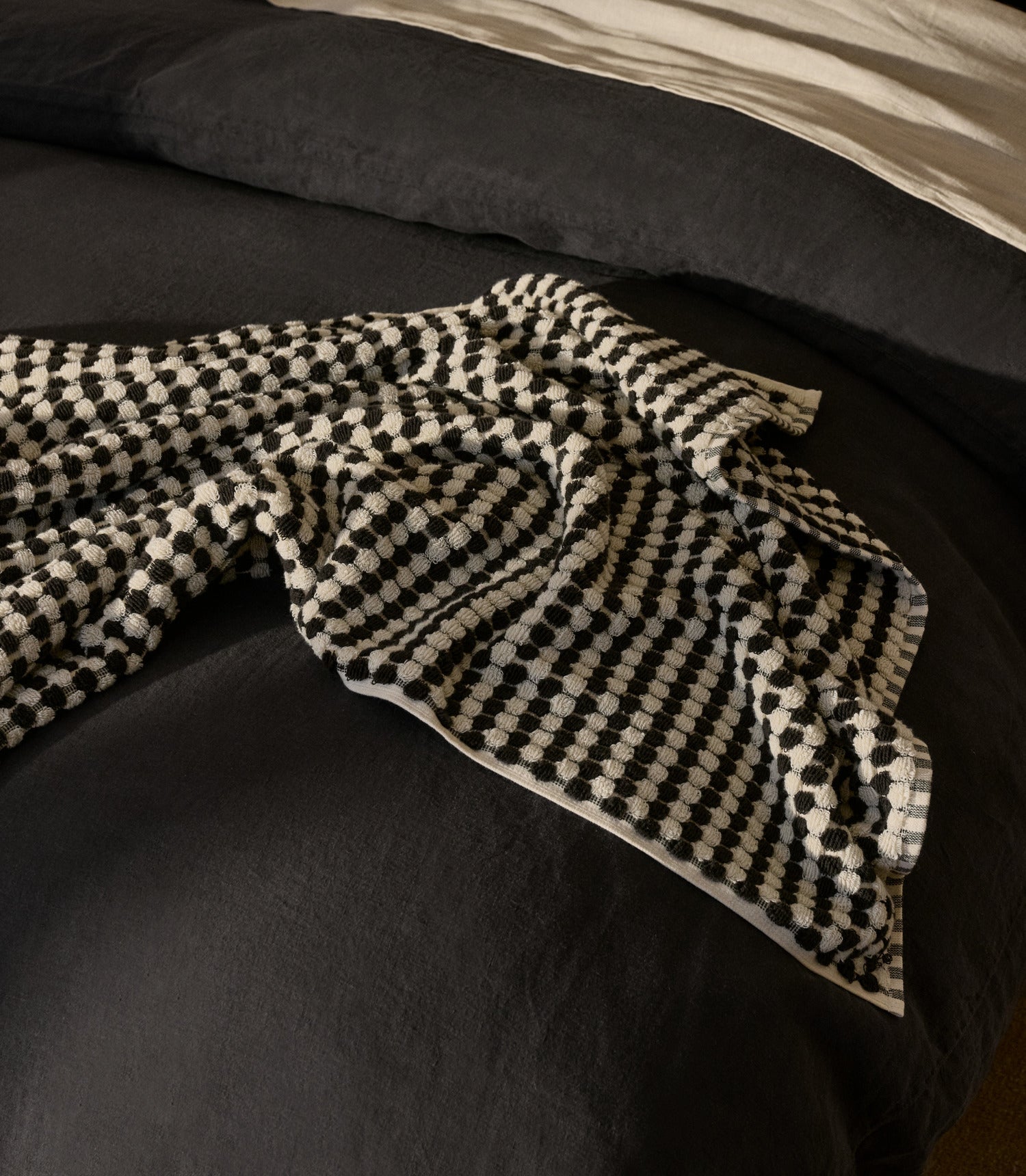 Organic Cotton Mosaic Towels (Natural and Onyx)