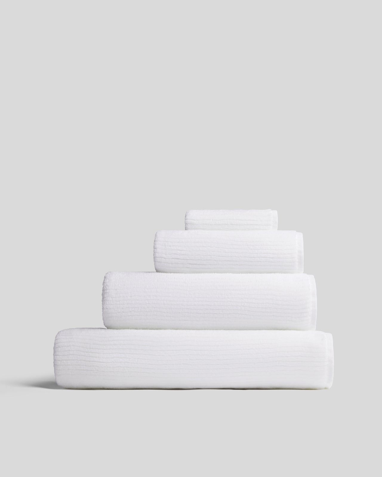 Soft Rib Towels (White)