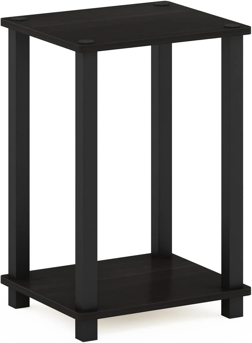  JUST Toolless 3-Tier Night Stand, Open Storage, White