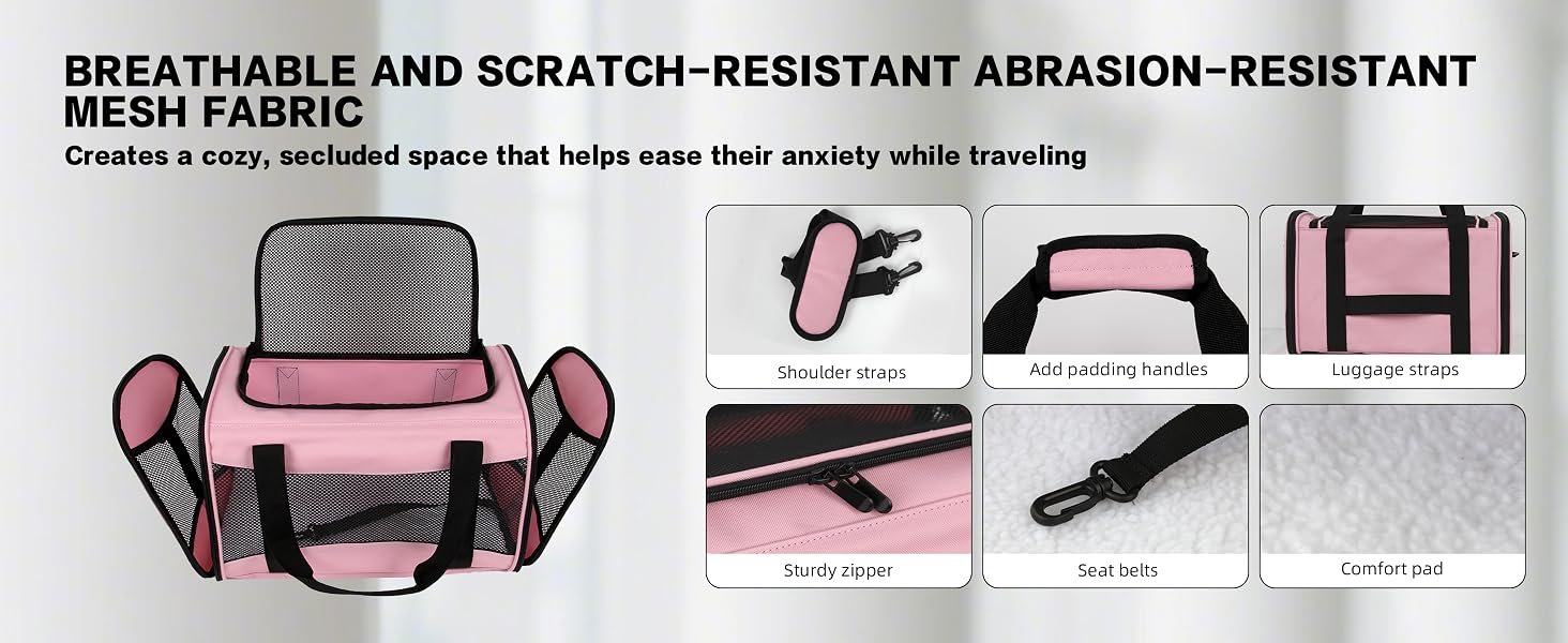 Pet Carrier for Pets up to 15 Lbs