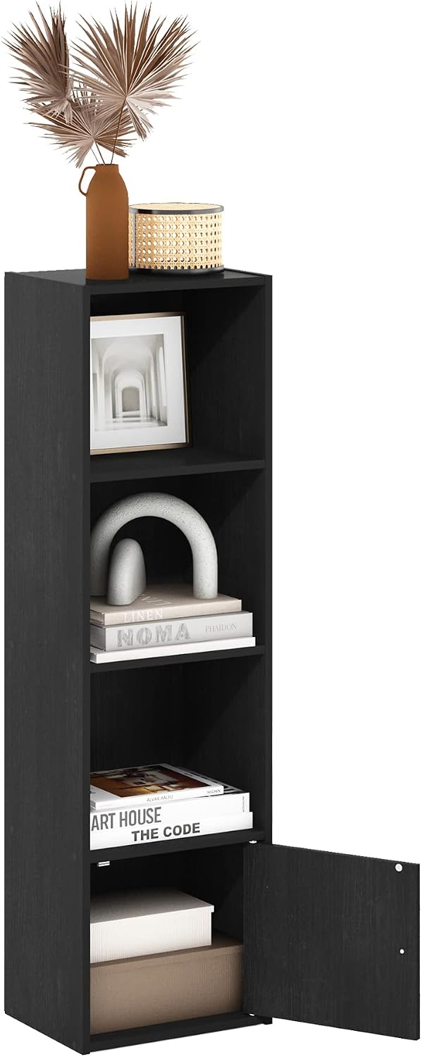  Book Shelf, 3-Cube Bookshelf, Bookcase with Open Shelves, 9.3 x 12 x 31.5, Easy Assembly, for Living Room, Bedroom, Home Office, White