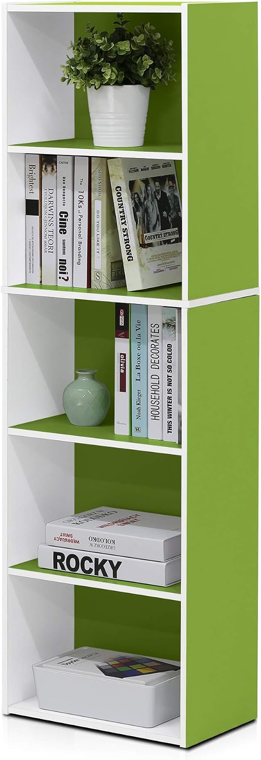  Book Shelf, 3-Cube Bookshelf, Bookcase with Open Shelves, 9.3 x 12 x 31.5, Easy Assembly, for Living Room, Bedroom, Home Office, White