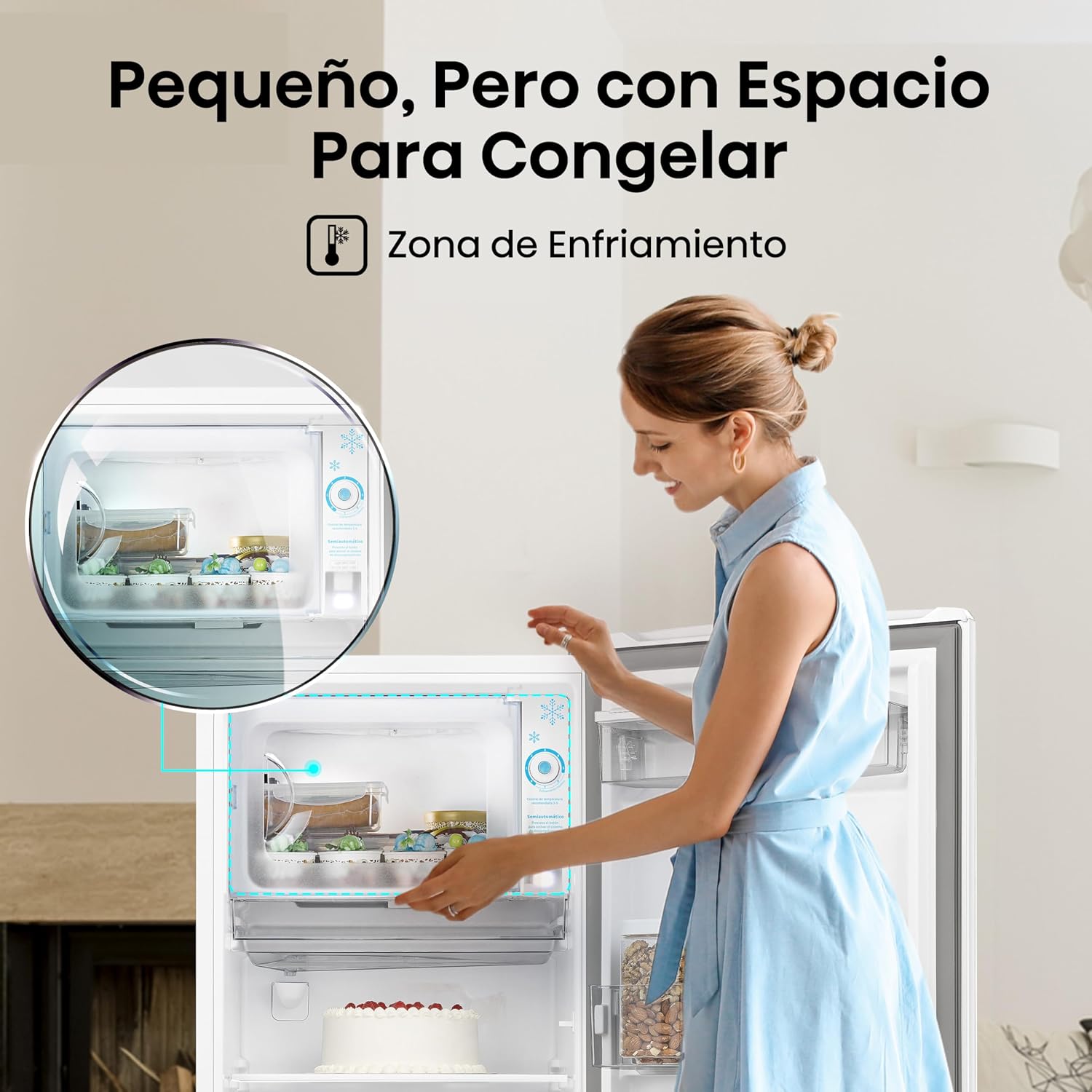 Hisense RR63D6WGX-Refrigerador Una Puerta, 6.3 pies cúbicos con Dispensador de Agua,Deshielo Semiautomático,Sello de Puerta Antibacteriano,52x54x128cm(AnchoxLargoxAlto),Gris