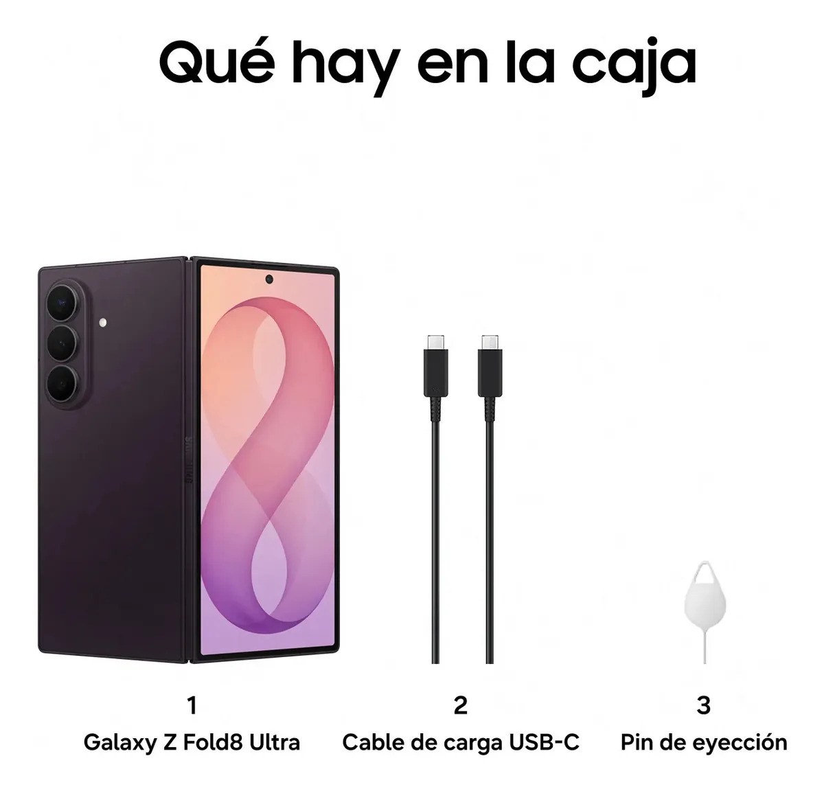 📱Celular Plegable Tipo Fold Ultra, Color Violeta, Almacenamiento Interno 1TB, Pantalla Plegable Grande, Alto Rendimiento para Multitarea, Fotografía y Entretenimiento