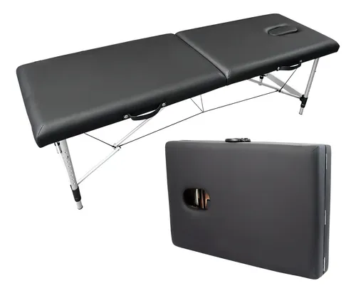 Camilla Spa Masajes Cama Lashista Tatoo Plegable Economica Color Negro