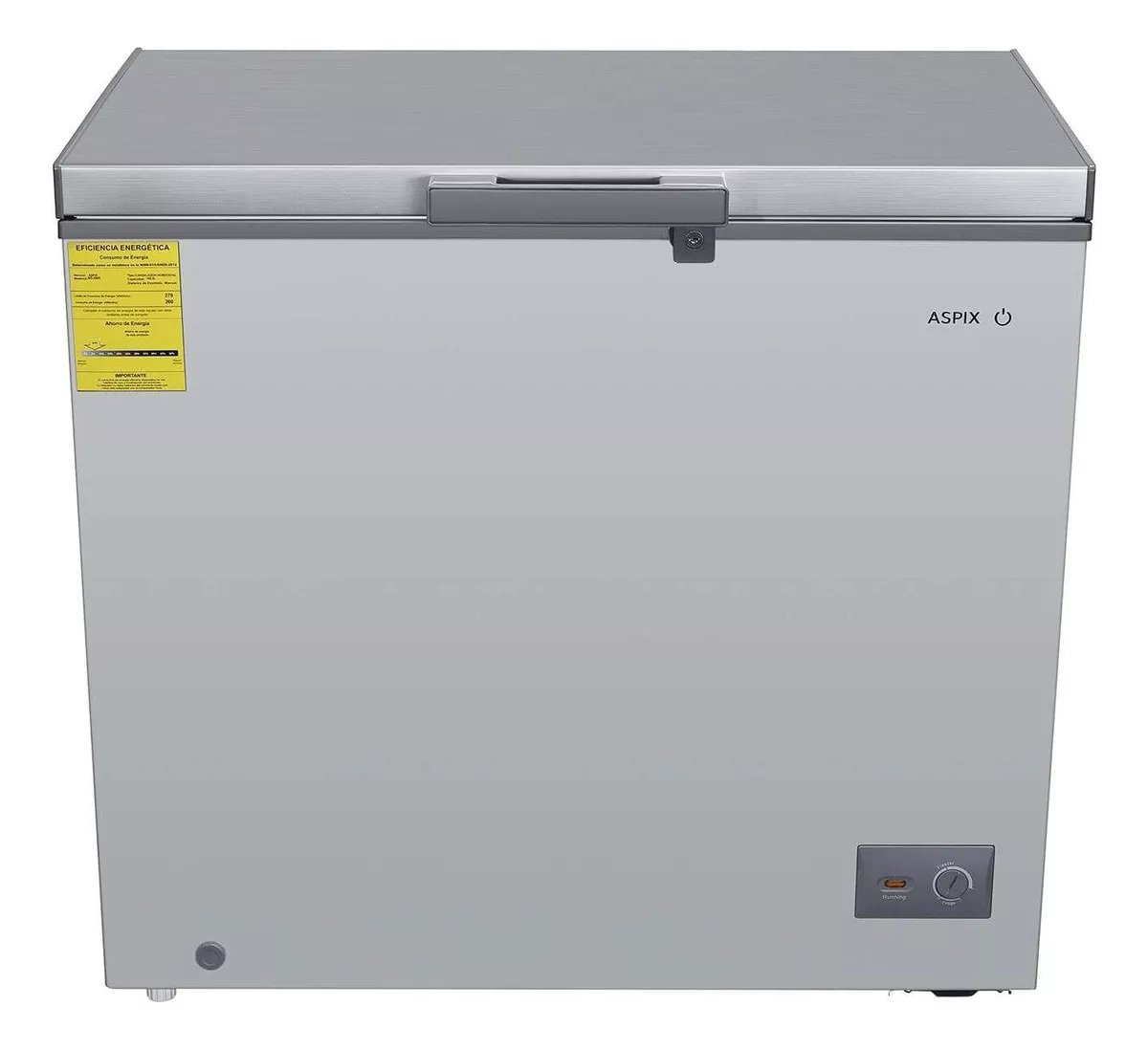 Congelador Aspix 7 Pies Gris Color Plateado(plata)