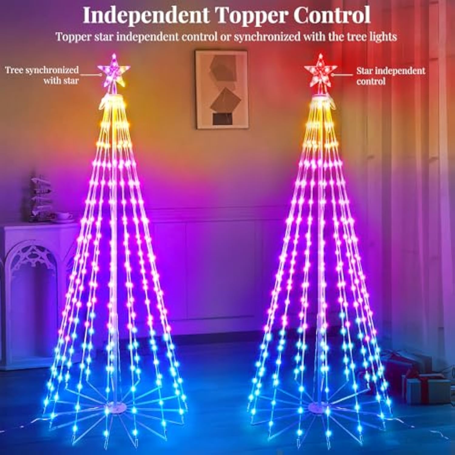 Multicolor LED Animated Outdoor Lightshow Tree