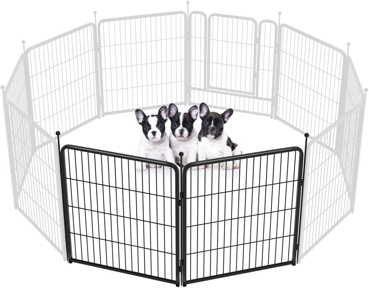 FXW Rollick Corral para Perros para Patio, RV Camping│Patentado, 24 Pulgadas 8 Paneles