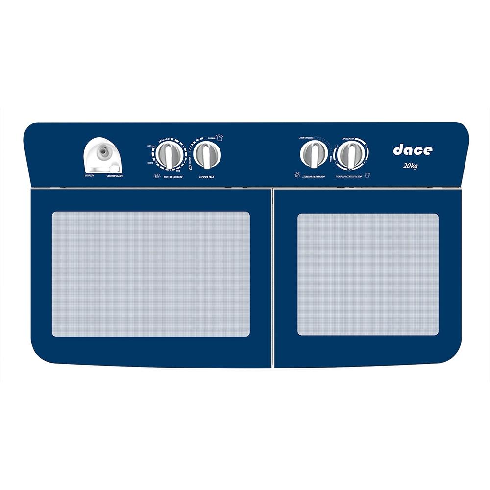 Lavadora Dace Semiautomática Doble Tina 20 Kg Blanca