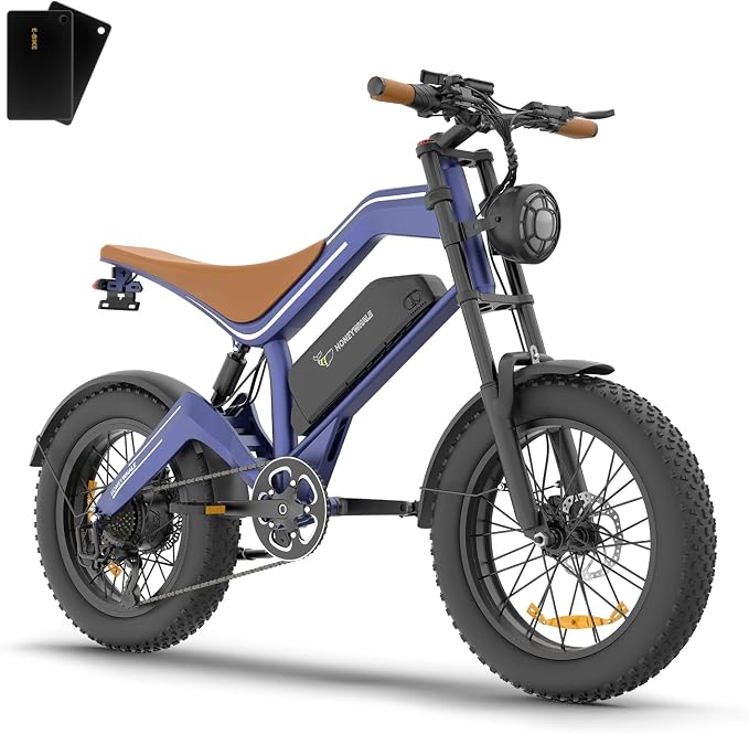 🚲 Bicicleta Eléctrica de Montaña 20" Llantas Gruesas Fat Tire, Motor 1500W Velocidad Máxima 48 km/h, Batería 48V 23Ah Larga Duración, Bici Todo Terreno para Adultos