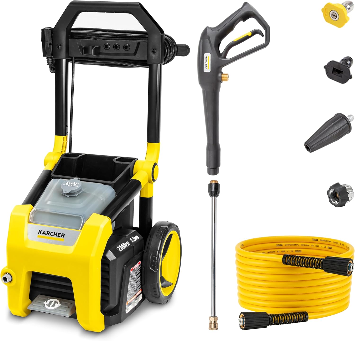 Karcher - Máquina limpiadora eléctrica a presión, K1700, Amarillo