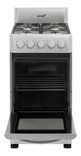 Estufa Manual Piso Practica Potente Funcional 4 Quemadores Gris