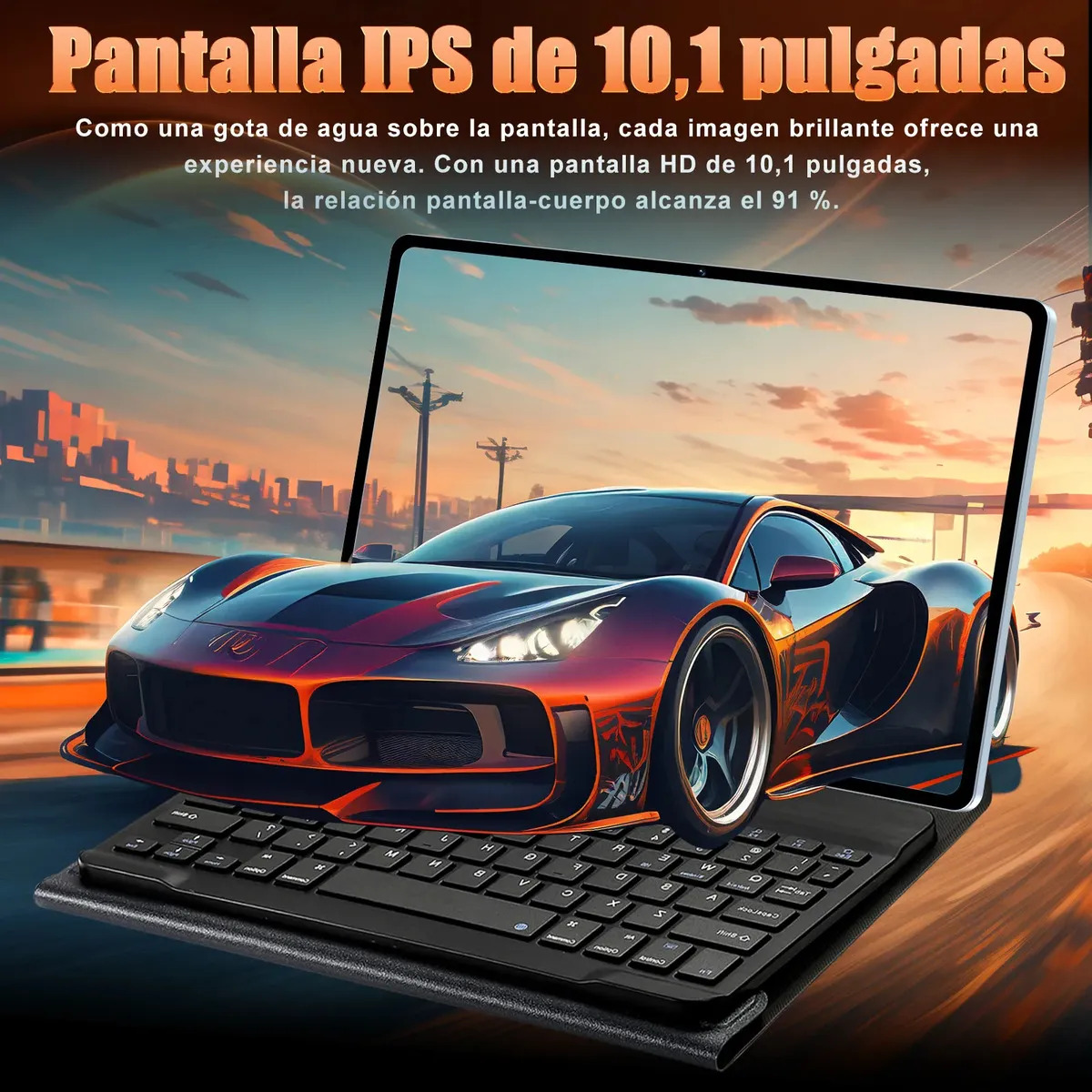 Tablet Android 15 de 10.1" con 22GB RAM, 256GB ROM y Funda Teclado