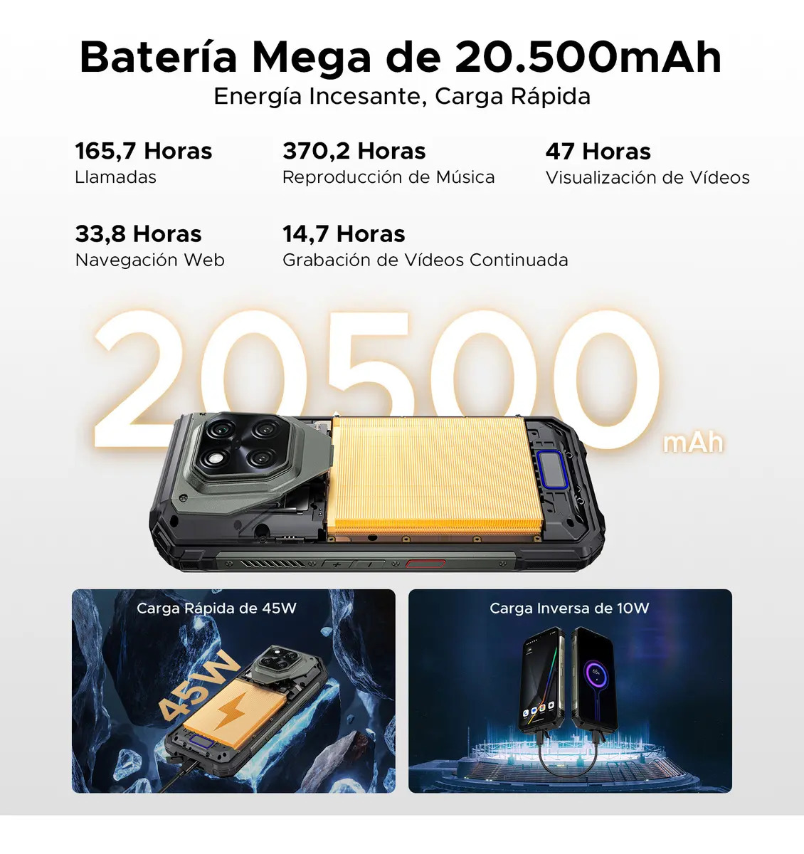 🛡️Doogee V Max Play Celular Resistente 5G, Android15, Proyector 480p 100lm, Pantalla 6.78" FHD+ 120Hz, 36GB+512GB/2TB, Cámara 200MP, Batería 20500mAh 45W, IP68