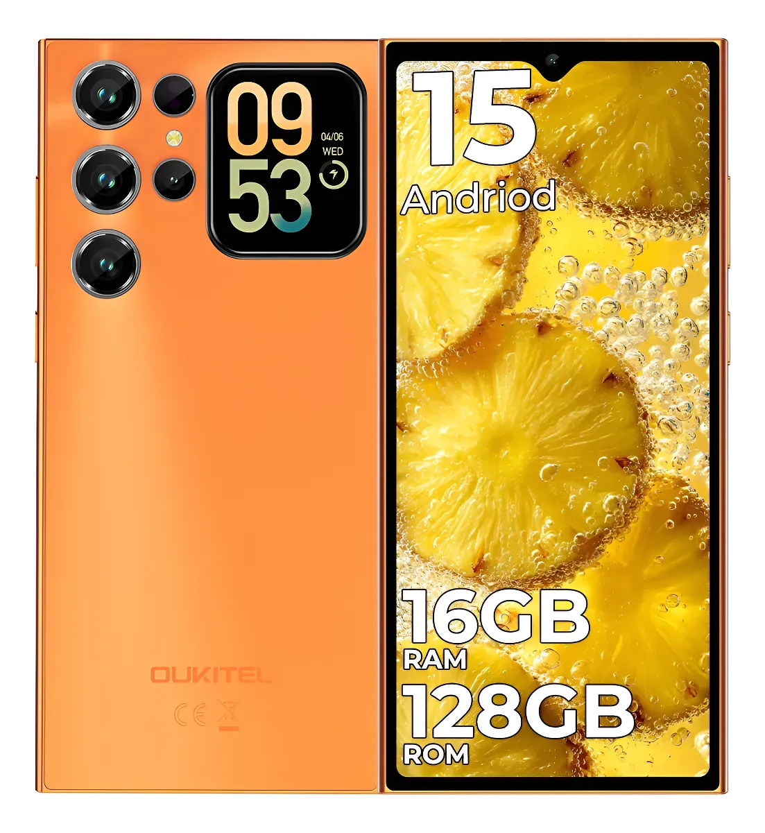 Smartphone Libre 16GB RAM + 256GB ROM, Batería 5150mAh, Android 15, OTG, Huella Dactilar y GPS