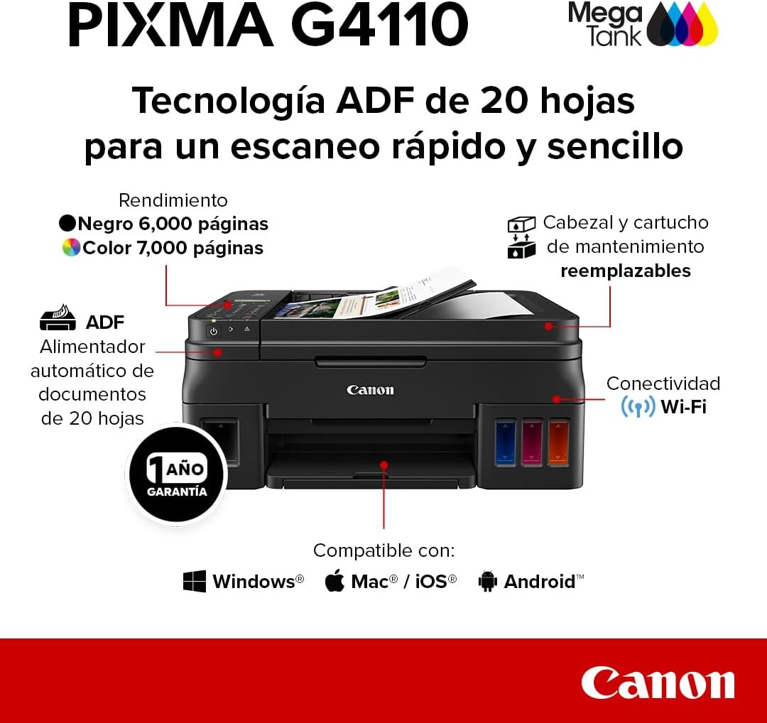 Canon Multifuncional PIXMA G2110
