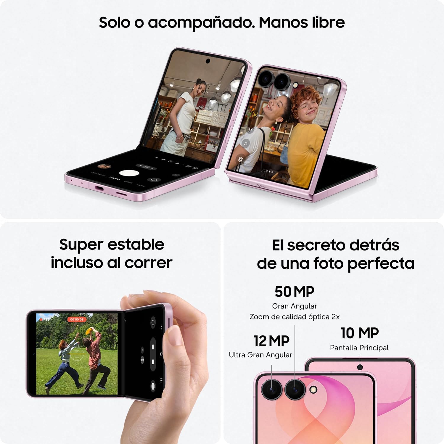 Celular Plegable Tipo Flip 5G Desbloqueado,  512GB de Almacenamiento, Pantalla Plegable, Diseño Compacto y Elegante para Uso Diario