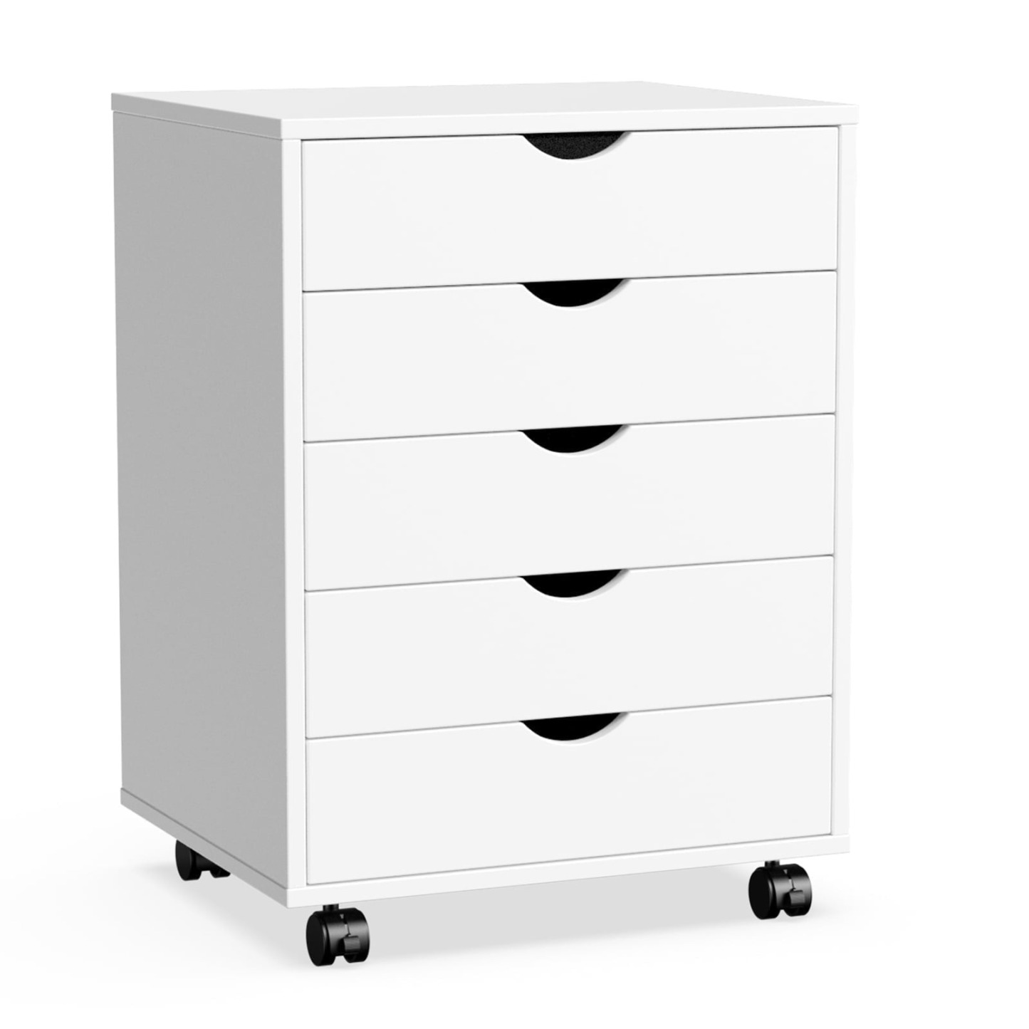 Cómoda EDX de 7 cajones: amplio armario de madera para organizar el dormitorio, el hogar y la oficina, color blanco