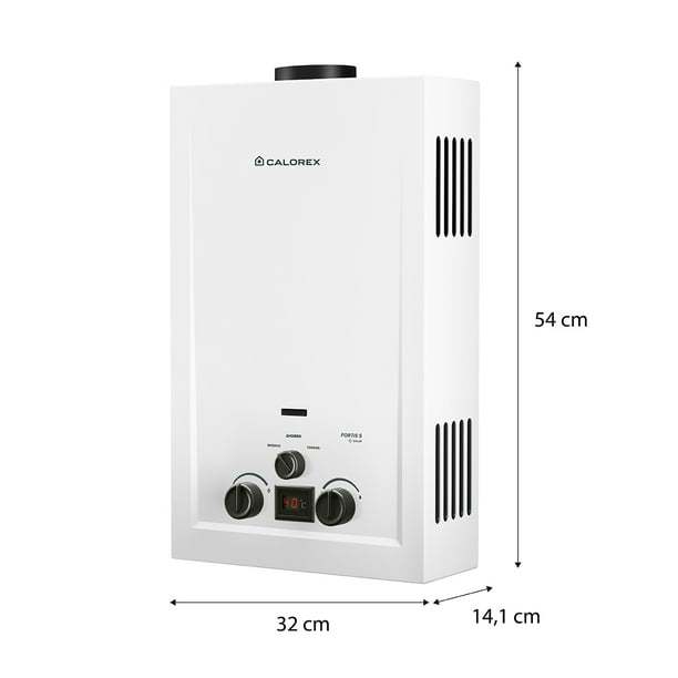 Calorex Boiler Calentador de Agua Instantaneo Fortis S 09 Para 1½ Servicios Gas LP